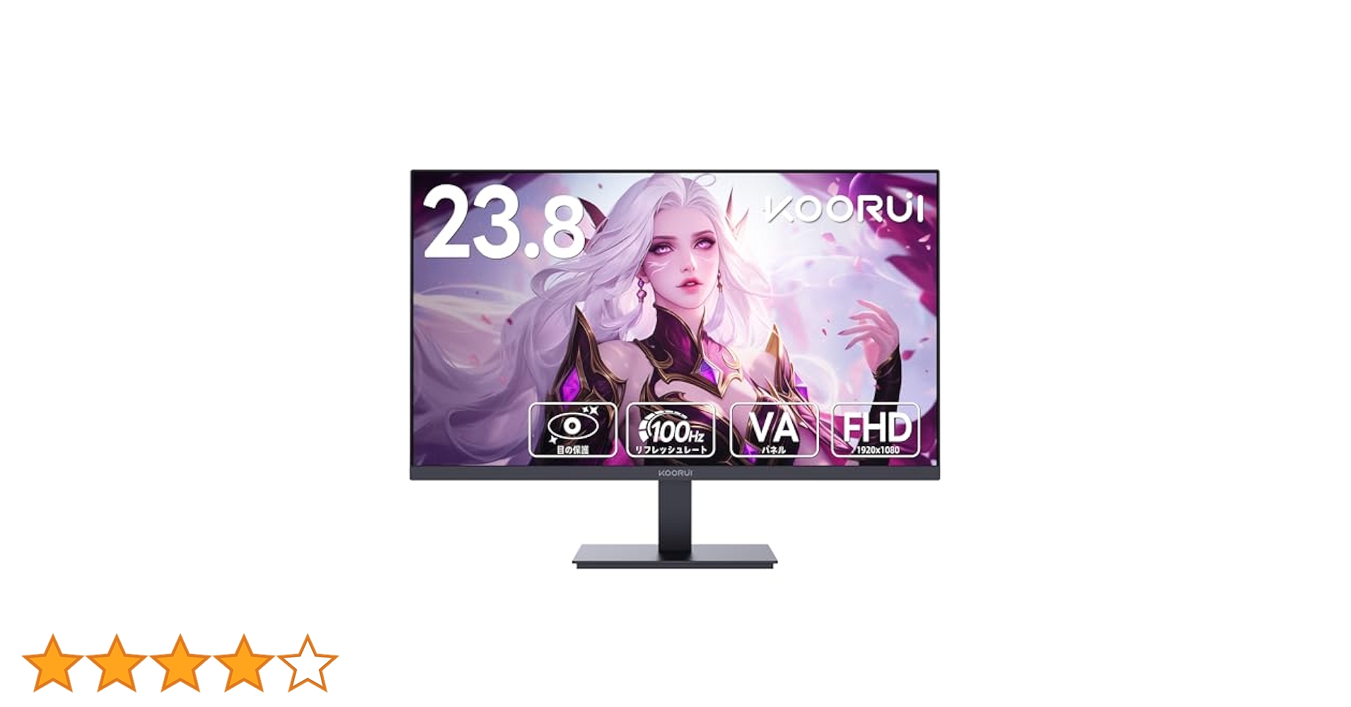 Amazon.co.jp: KOORUI モニター 24インチ VA 非光沢 フルHD pc